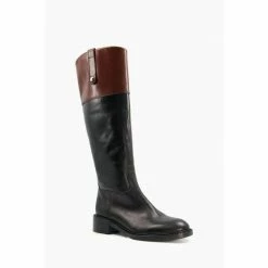 Alternative view of Dune London Tonia Black Two Tone Riding Boots