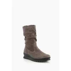 Alternative view of Dune London Grey Rafikii Water Resistant Faux Fur Boots