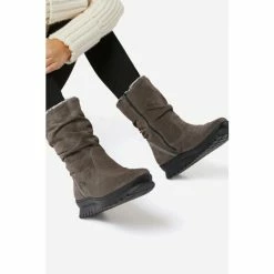 Dune London Grey Rafikii Water Resistant Faux Fur Boots -Dune London Sales unnamed file 2238