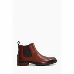 Dune London Natural Check Brogue Chelsea Boots -Dune London Sales unnamed file 2269