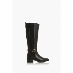 Dune London Torent T Black Buckled Knee High Boots -Dune London Sales unnamed file 2286