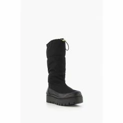 Alternative view of Dune London Black Remmie Padded Nylon Wedge Boots