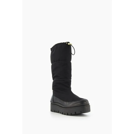 Dune London Black Remmie Padded Nylon Wedge Boots 4 Dune London Black Remmie Padded Nylon Wedge Boots - Image 2