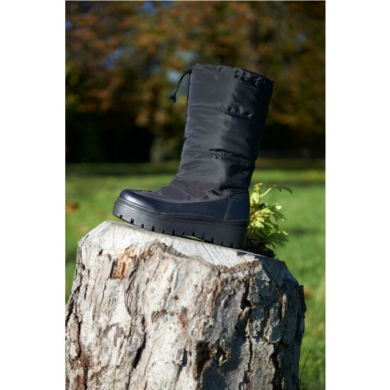 Dune London Black Remmie Padded Nylon Wedge Boots 8 Dune London Black Remmie Padded Nylon Wedge Boots - Image 6