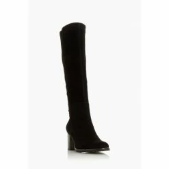 Alternative view of Dune London Black Titaneum Knee High Boots