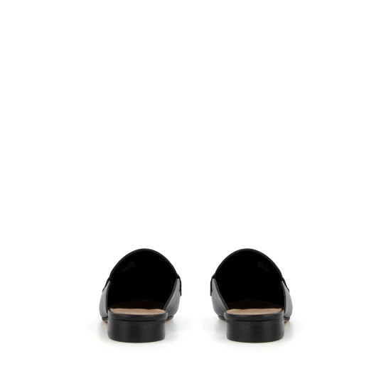 Dune London Black Glowin Snaffle Trim Backless Loafers 6 Dune London Black Glowin Snaffle Trim Backless Loafers - Image 4