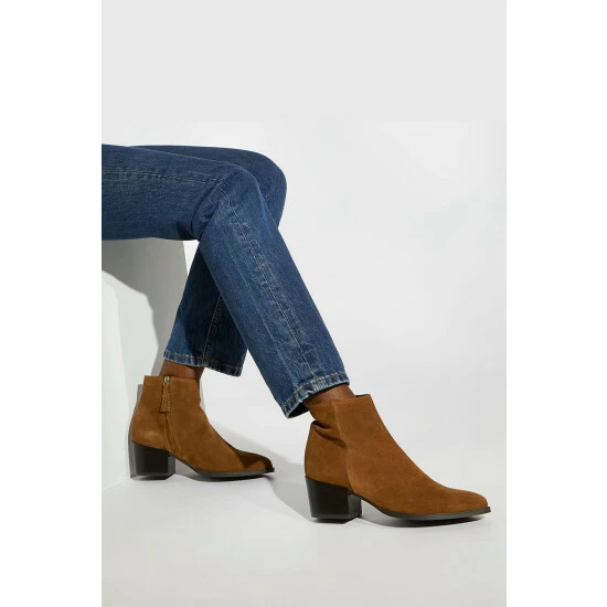 Dune London Patten Pointed Western Brown Boots 7 Dune London Patten Pointed Western Brown Boots - Image 5