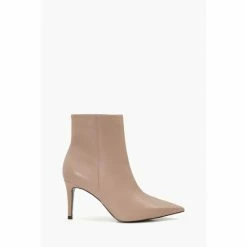 Dune London Natural Oliyah Pointed Ankle Boots