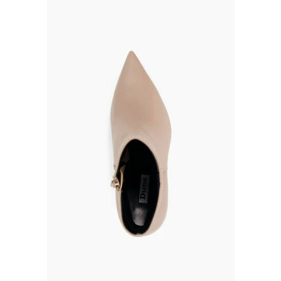 Dune London Natural Oliyah Pointed Ankle Boots 6 Dune London Natural Oliyah Pointed Ankle Boots - Image 4