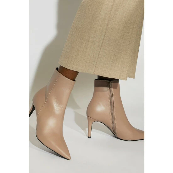 Dune London Natural Oliyah Pointed Ankle Boots 7 Dune London Natural Oliyah Pointed Ankle Boots - Image 5
