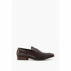 Dune London Brown Server Saddle Loafers