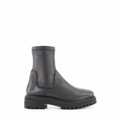Dune London Black Putneys Heavy Outsole Stretch Boots