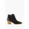 Dune London Parlour Black Cropped Western Ankle Shoes -Dune London Sales unnamed file 2388