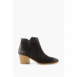 Dune London Parlour Black Cropped Western Ankle Shoes -Dune London Sales unnamed file 2393