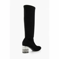 Dune London Black Stargazer Jewel Heel Stretch High Boots 10 Dune London Black Stargazer Jewel Heel Stretch High Boots -Dune London Sales unnamed file 2403