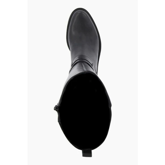 Dune London Treasury Harness Detail Black High Boots 6 Dune London Treasury Harness Detail Black High Boots - Image 4