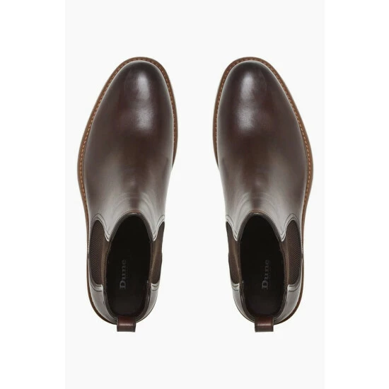 Dune London Brown Character Casual Chelsea Boots 5 Dune London Brown Character Casual Chelsea Boots - Image 3