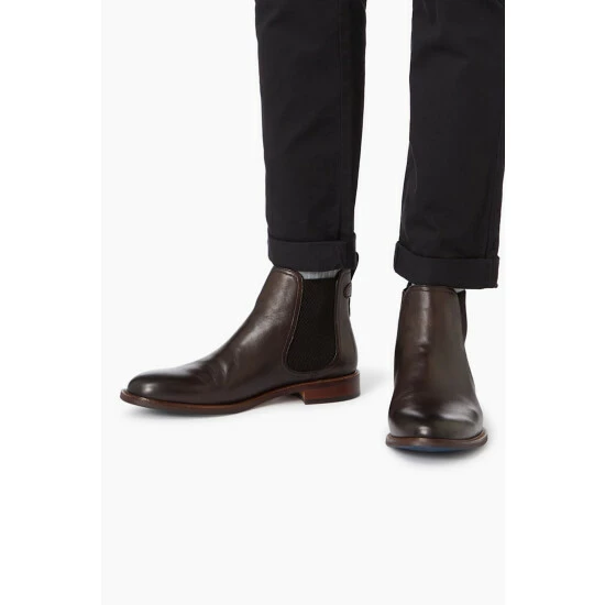 Dune London Brown Character Casual Chelsea Boots 7 Dune London Brown Character Casual Chelsea Boots - Image 5
