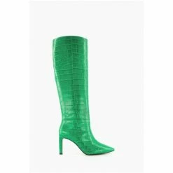 Dune London Spice Green Pointed Stiletto Knee High Heeled Boots -Dune London Sales unnamed file 2434