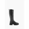 Dune London Black Tapioca High Leg Monster Sole Boots 2 Dune London Black Tapioca High Leg Monster Sole Boots -Dune London Sales unnamed file 2451