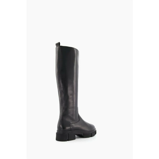 Dune London Black Tapioca High Leg Monster Sole Boots 5 Dune London Black Tapioca High Leg Monster Sole Boots - Image 3