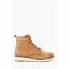 Dune London Brown Crannes Apron Wedge Hiker Boots