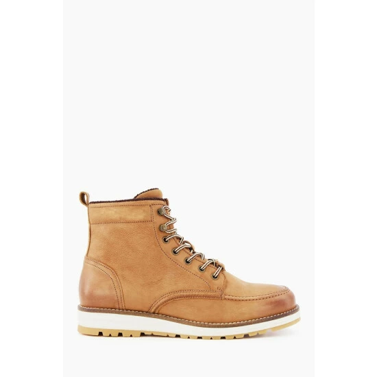 Dune London Brown Crannes Apron Wedge Hiker Boots 3 Dune London Brown Crannes Apron Wedge Hiker Boots