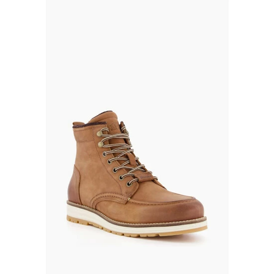 Dune London Brown Crannes Apron Wedge Hiker Boots 4 Dune London Brown Crannes Apron Wedge Hiker Boots - Image 2