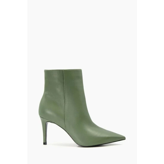 Dune London Green Oliyah Pointed Ankle Boots 3 Dune London Green Oliyah Pointed Ankle Boots