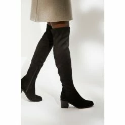 Dune London Sander Black Over The Knee Boots -Dune London Sales unnamed file 2483