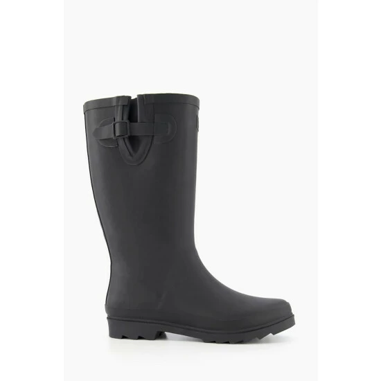 Dune London Reid Black Calf Wellie Boots 3 Dune London Reid Black Calf Wellie Boots