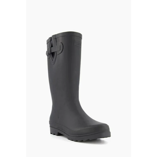 Dune London Reid Black Calf Wellie Boots 4 Dune London Reid Black Calf Wellie Boots - Image 2