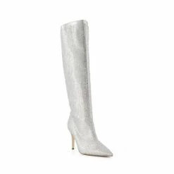 Alternative view of Dune London Metallic Sparkly Hotfix High Leg Point Boots