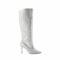 Dune London Metallic Sparkly Hotfix High Leg Point Boots -Dune London Sales unnamed file 2504