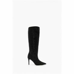 Dune London Black Sparkly Hotfix Highleg Point Boots 13 Dune London Black Sparkly Hotfix Highleg Point Boots -Dune London Sales unnamed file 2524