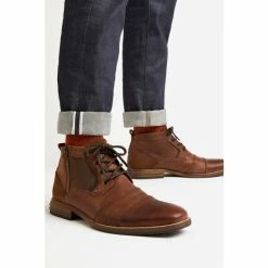 Dune London Brown Capitals Casual Zip Detail Lace Up Boots -Dune London Sales unnamed file 2546