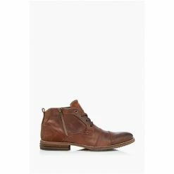 Dune London Brown Capitals Casual Zip Detail Lace Up Boots -Dune London Sales unnamed file 2547