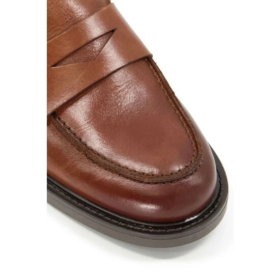 Dune London Geeno Tan Brown Classic Penny Loafers 7 Dune London Geeno Tan Brown Classic Penny Loafers - Image 5