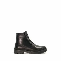 Dune London Coordinator Plain Toe Premium Bur Black Boots -Dune London Sales unnamed file 2570
