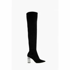 Dune London Superstar Jewel Heel Over The Knee Boots