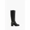 Dune London Wide Fit Black Tildings Strap Detail High Leg Boots 1 Dune London Wide Fit Black Tildings Strap Detail High Leg Boots -Dune London Sales unnamed file 2607