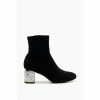 Dune London Optimal Jewel Heel Ankle Black Boots -Dune London Sales unnamed file 2626