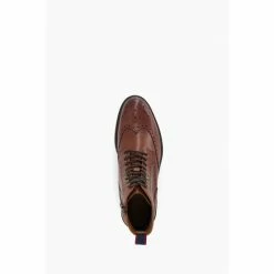 Dune London Brown Masked Eyelet Brogue Boots -Dune London Sales unnamed file 2635