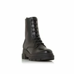 Dune London Parque T Black Chunky Outsole Lace-Up Ankle Boots -Dune London Sales unnamed file 2671