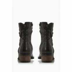 Dune London Black Wf Paxan Buckle Detail Heeled Ankle Boots -Dune London Sales unnamed file 2682