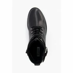 Dune London Black Wf Paxan Buckle Detail Heeled Ankle Boots -Dune London Sales unnamed file 2683