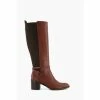 Dune London Taxie Classic Brown Block Heel Boots -Dune London Sales unnamed file 2692