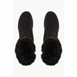 Dune London Black Suede Water Resistant Faux Fur Boots -Dune London Sales unnamed file 2700