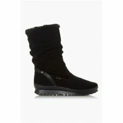 Dune London Black Suede Water Resistant Faux Fur Boots -Dune London Sales unnamed file 2704