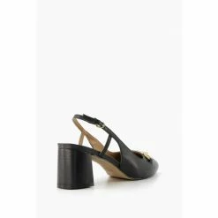 Dune London Black Cassie Snaffle Trim Sling Backs Sandals -Dune London Sales unnamed file 2707